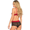 Leg Avenue - Ensemble 2 Pièces Noir Et Rouge L/Xl